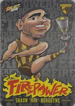 2015 Select AFL Champions - Firepower Caricatures #FC31 Shaun Burgoyne Front